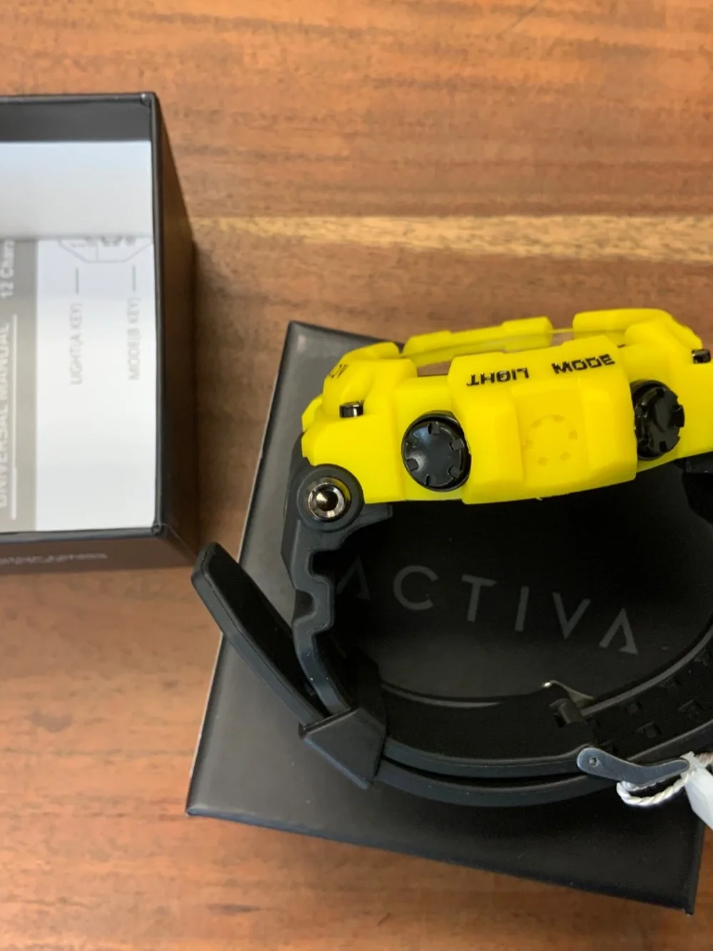 Activa X Invicta Digital Unisex Watch - 50mm, Black/Yellow ACW8082-014 New
